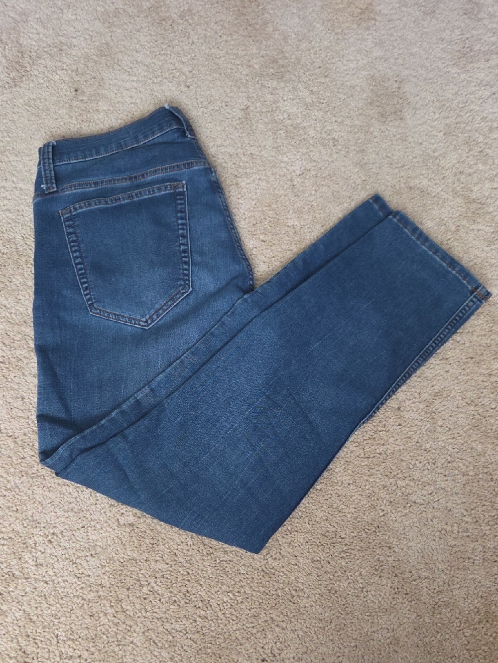 True Craft Men's Slim Dark Blue Denim Jeans